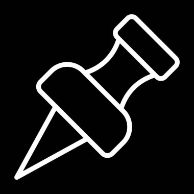 Küçük harf simgesi, sosyal medya, Instagram pin sembolü, vektör illüstrasyonu 