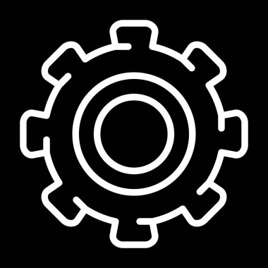 dişli web simge vektör çizim 