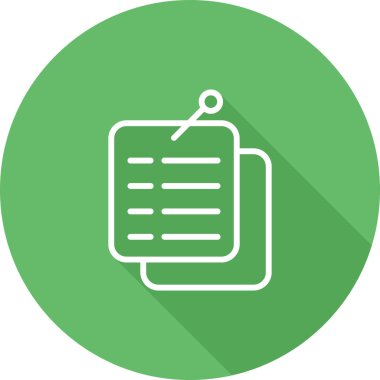 Belge Bildirme simgesinin vektör illüstrasyonu