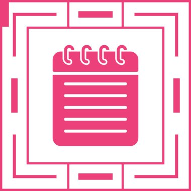 Not defteri. Web simgesi basit illüstrasyon