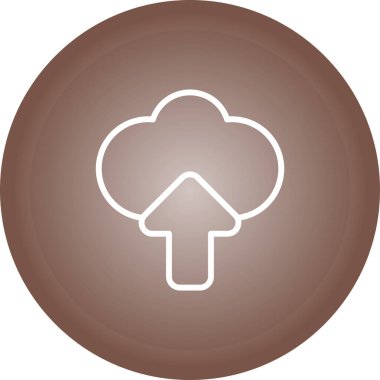 Bulut hesaplama simgesi vektör illüstrasyonu           