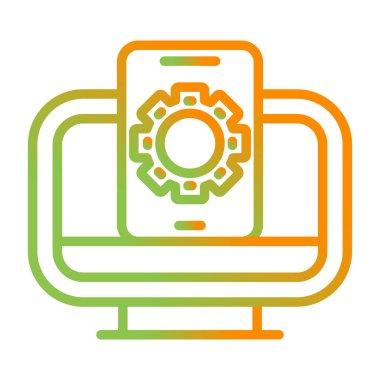  Aygıtlar web simgesi basit tasarımı