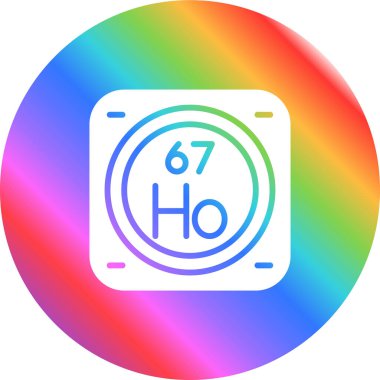 Kimyasal Element Web simgesi vektör çizimi