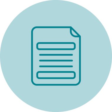 Belge. Web simgesi basit illüstrasyon 