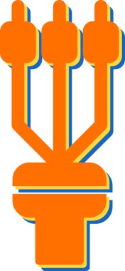 Kablo sonlandırma kolu, vektör illüstrasyonu 