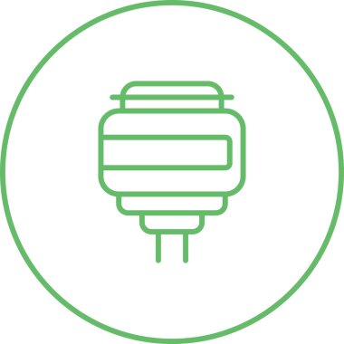 Fiş. Web simgesi basit illüstrasyon