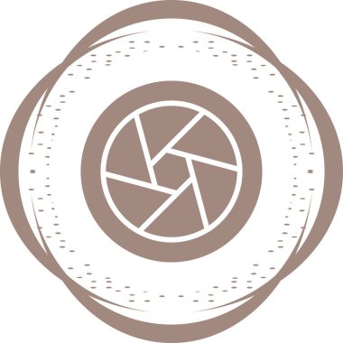 Fotoğraf Merceği simgesinin vektör illüstrasyonu