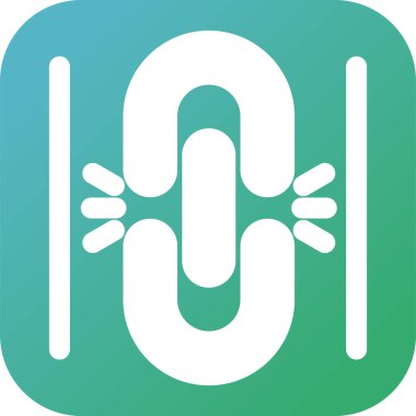 Bağlantıyı Ayır Vektör Simgesi Beyaz Arkaplanda tecrit edildi 