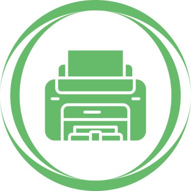 Lazer Yazıcı vektör simgesi basit illüstrasyon