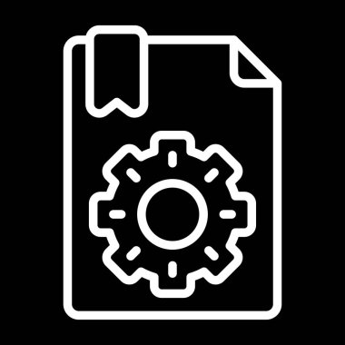 belge web simgesi, vektör illüstrasyonu