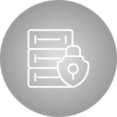 Sunucu web simgesi, vektör çizim