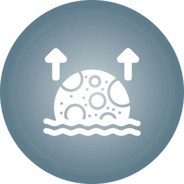 Ay ağ simgesinin vektör illüstrasyonu