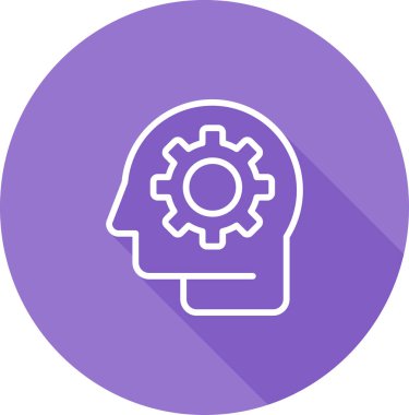 Tasarım düşünme süreci. Web simgesi basit illüstrasyon