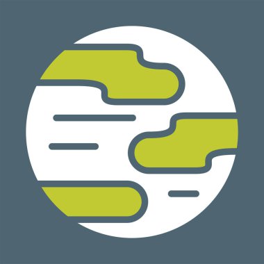 Gezegen simge vektör çizim 