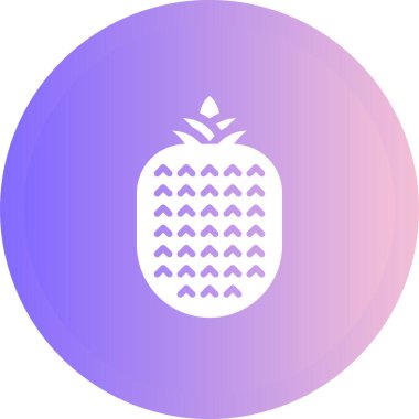 ananas meyve simgesi, web illüstrasyonu