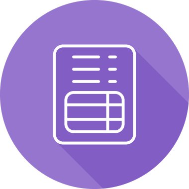 fatura simgesi, vektör illüstrasyonu basit tasarım