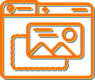  Resim simgesi. Grafiğin vektör illüstrasyonu