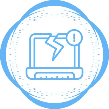 dizüstü bilgisayar simgesi, basit vektör tasarımı 