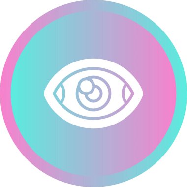 vizyon web simgesi basit illüstrasyon