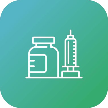 - Uyuşturucu. Web simgesi basit illüstrasyon