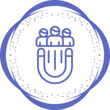 Kullanıcı Bağlantısı simgesi vektör çizimi 