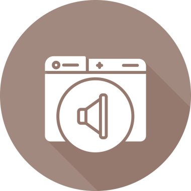 ses simgesi, vektör illüstrasyonu