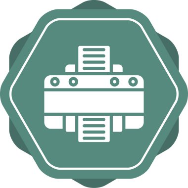 yazıcı vektör simgesi basit illüstrasyon