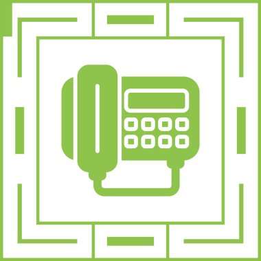 Faks Makinesi simgesi, vektör illüstrasyonu basit tasarım