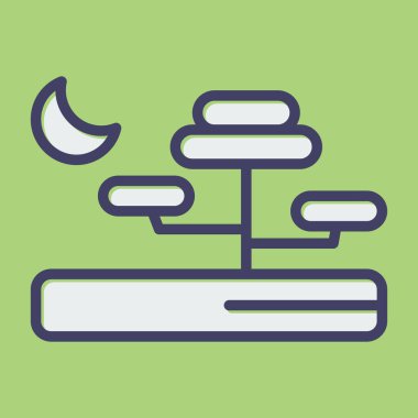 Savanna web simgesi illüstrasyonu