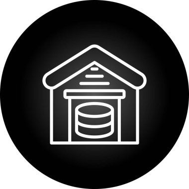  Veri Depolama Web simgesi basit illüstrasyon