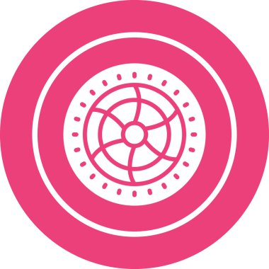 Soğutma hayran simgesi, vektör illüstrasyonu