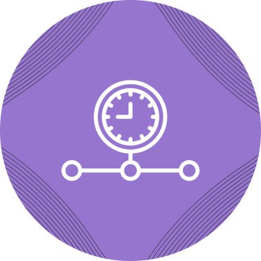 Zaman Çizgisi Web simgesi vektör çizimi