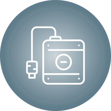 Sabit disk simgesi, vektör illüstrasyonu  