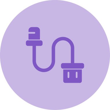 Cable Ferrule simgesinin vektör illüstrasyonu