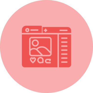 vektör çizimi sosyal medya simge