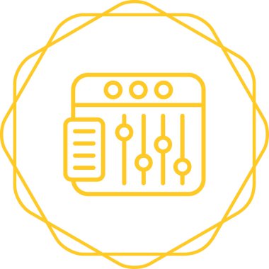 Tarayıcı web simgesi, basit illüstrasyon