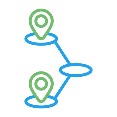 Seyahat Haritalama simgesi vektör çizimi 