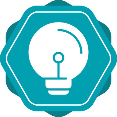 ampul simgesi, vektör illüstrasyonu 