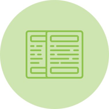 belge web simgesi, vektör illüstrasyonu