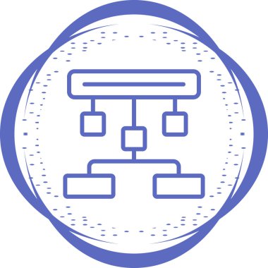 hiyerarşi. Web simgesi basit illüstrasyon 