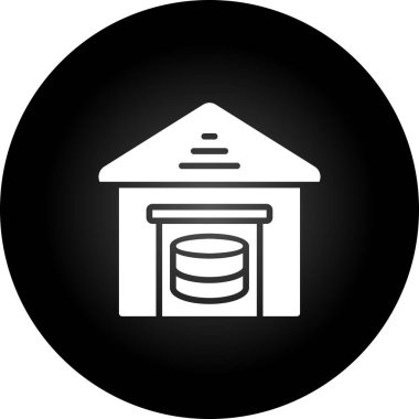  Veri Depolama Web simgesi basit illüstrasyon