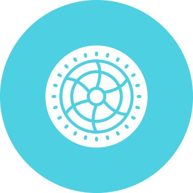 Soğutma hayran simgesi, vektör illüstrasyonu