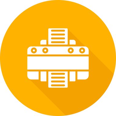 yazıcı vektör simgesi basit illüstrasyon