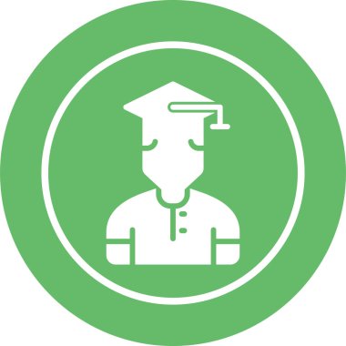 Student icon, vector illustration simple design