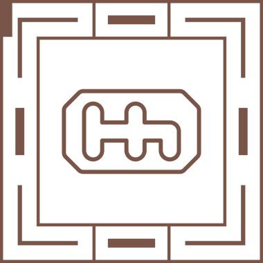 Web tasarımı için vites kutusu simgesi. Vektör illüstrasyonu 