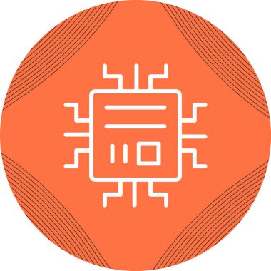 Mikroçip vektör resimleme tasarımı