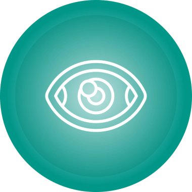 vizyon web simgesi basit illüstrasyon