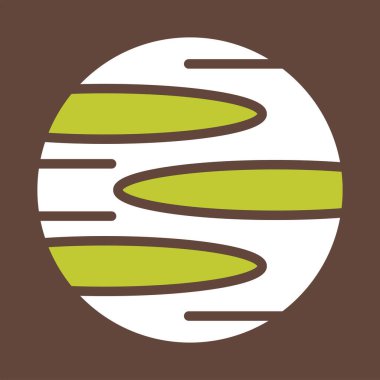 Gezegen simge vektör çizim 