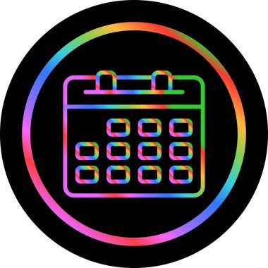 Takvim. Web simgesi basit illüstrasyon 