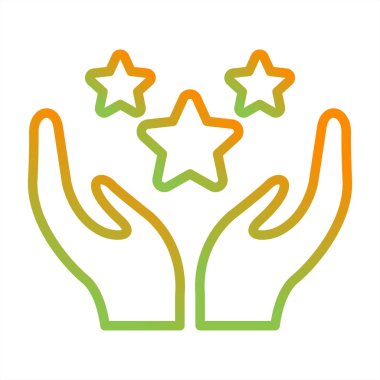 Glory web simgesinin vektör illüstrasyonu